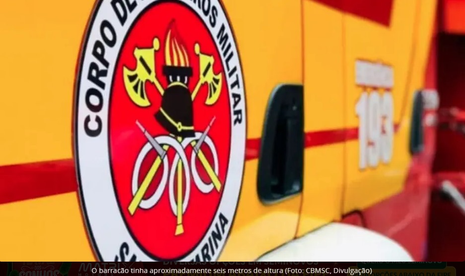 Trabalhadores caem de barracão de 6 metros de altura e um fica em estado grave