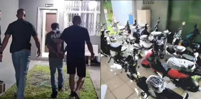 Homem é preso após polícia recuperar 15 motos elétricas furtadas em Joinville