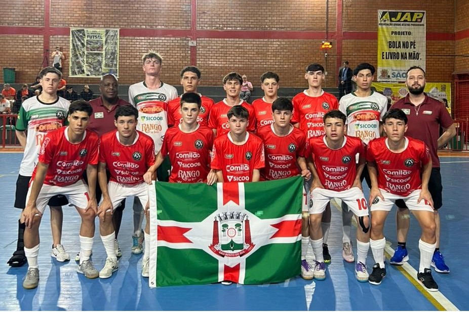 Futsal Sub 17 masculino de SBS vence em Floripa e assume vice liderança do Estadual