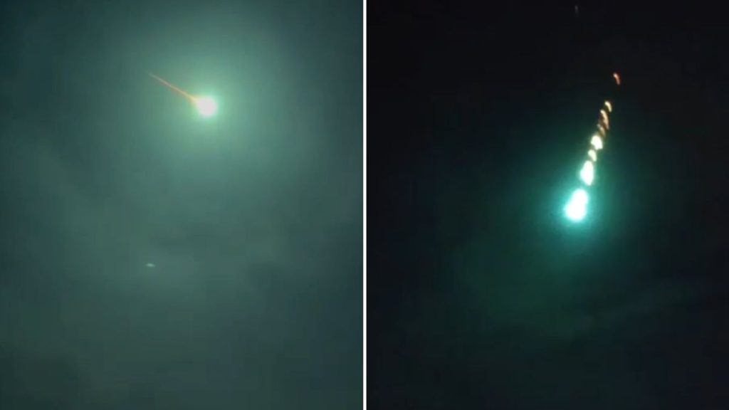 VÍDEO: Meteoro é flagrado cruzando o céu de cidades de SC