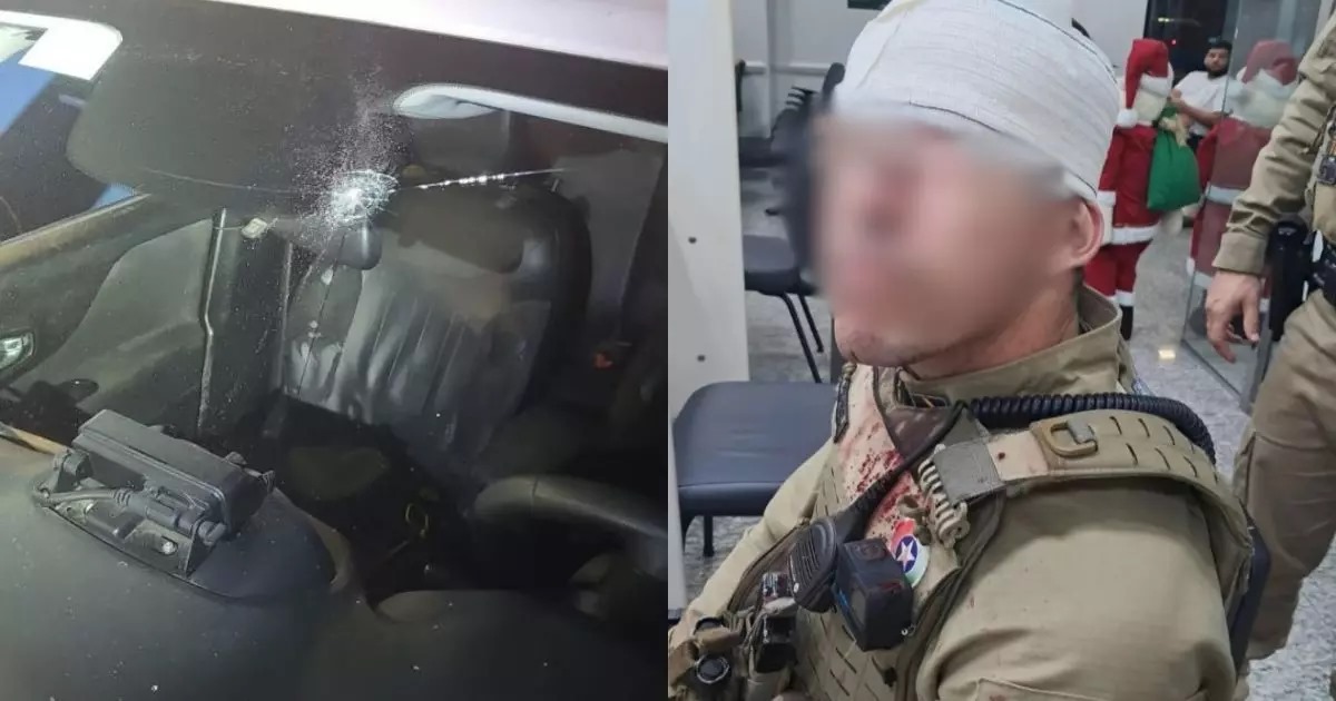 VÍDEO – Homem é baleado e policial fica ferido em confronto em praça de Joinville