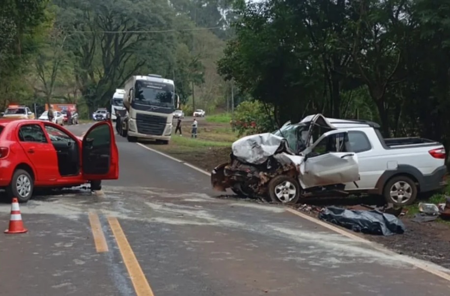Acidente grave na SC-160 deixa dois mortos e um ferido em Saudades